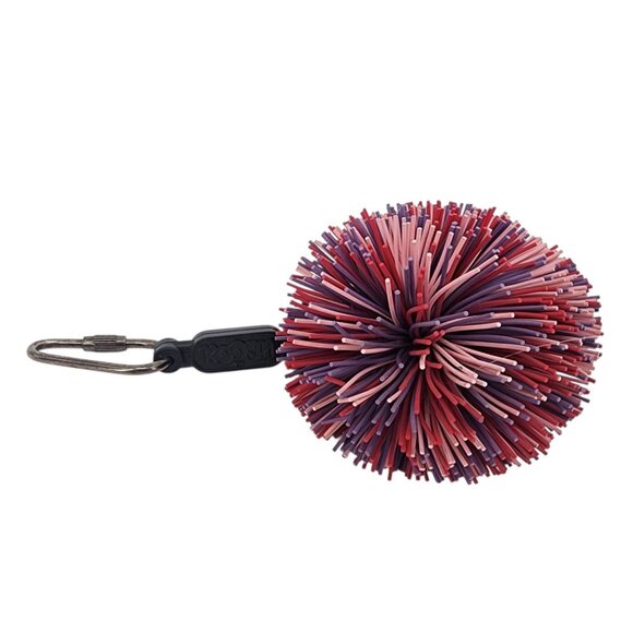Vintage Koosh Ball Oddzon Keychain Red Purple Pink 1991 Retro Nineties - Picture 8 of 8